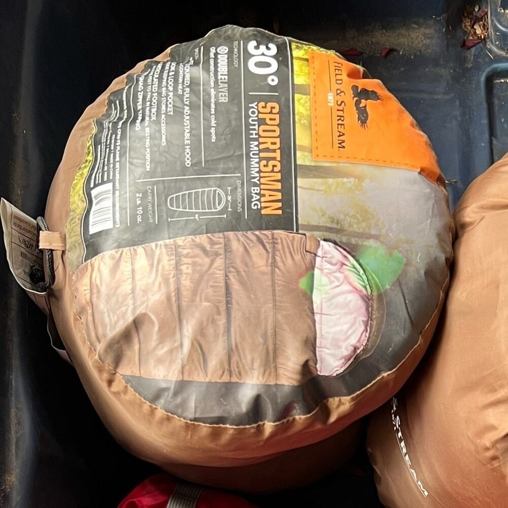 FIELD and Stream 30° Sportsman YOUTH Mummy Bag Double Layer Sleeping Bag